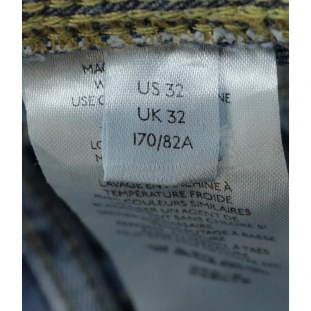 Anthropologie Pilcro Jeans Women 32 Blue Cotton Blend Stretch Carpenter Wide Leg